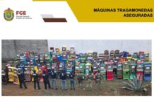 Fiscalía General del Estado intensifica combate a la extorsión con aseguramiento de 193 máquinas tragamonedas en Córdoba