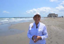 Gobernadora admite presencia de hidrocarburo en playas de Veracruz; ya trabajan en su limpieza