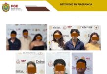 Fiscalía General del Estado detiene a 44 personas durante cateos realizados en diversos municipios