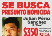 Ofrecen 350 mil pesos por “El Tigre”; piden ayuda para ubicarlo