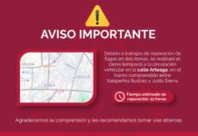 Cierran la calle Arteaga en Xalapa por trabajos de CMAS