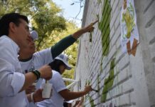 Participa Juventud xalapeña en jornada nacional “Tequios por la Tierra y Murales Mundialistas”