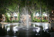 Rescata alcaldesa de Veracruz fuentes emblemáticas del Centro Histórico