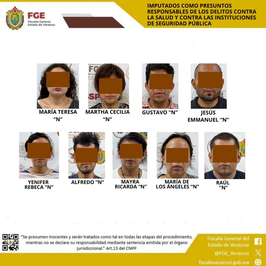 Fiscalía de Veracruz logra imputar a nueve por delitos contra la salud y agresiones a la autoridad Fiscalía de Veracruz logra imputar a nueve por delitos contra la salud y agresiones a la autoridad