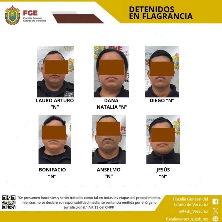 Caen seis policías municipales de Coscomatepec; tras cateo en su comandancia les aseguran drogas Caen seis policías municipales de Coscomatepec; tras cateo en su comandancia les aseguran drogas