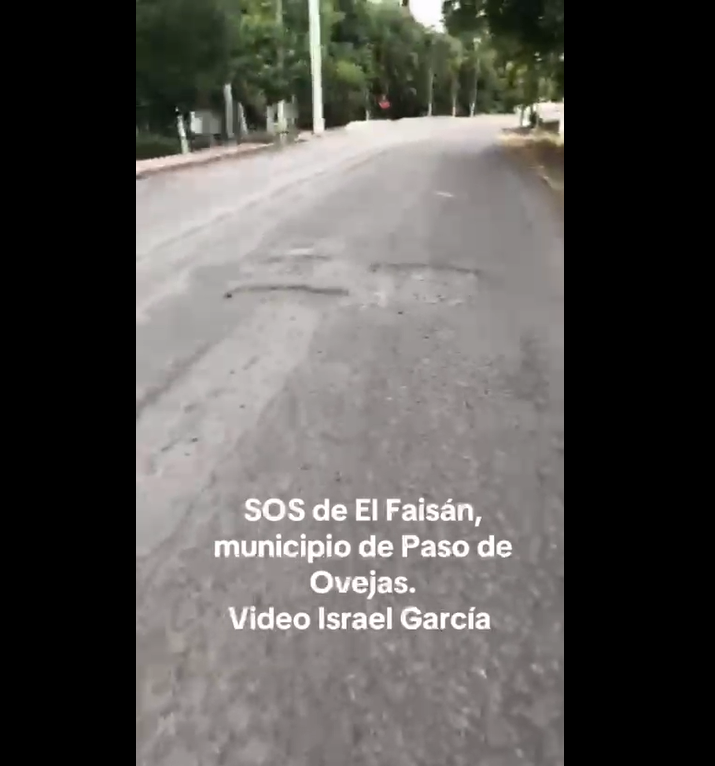 Vecinos de El Faisán denuncian abandono de carretera en Paso de Ovejas Vecinos de El Faisán denuncian abandono de carretera en Paso de Ovejas