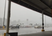 Tormenta y granizo toman por sorpresa a Xalapa