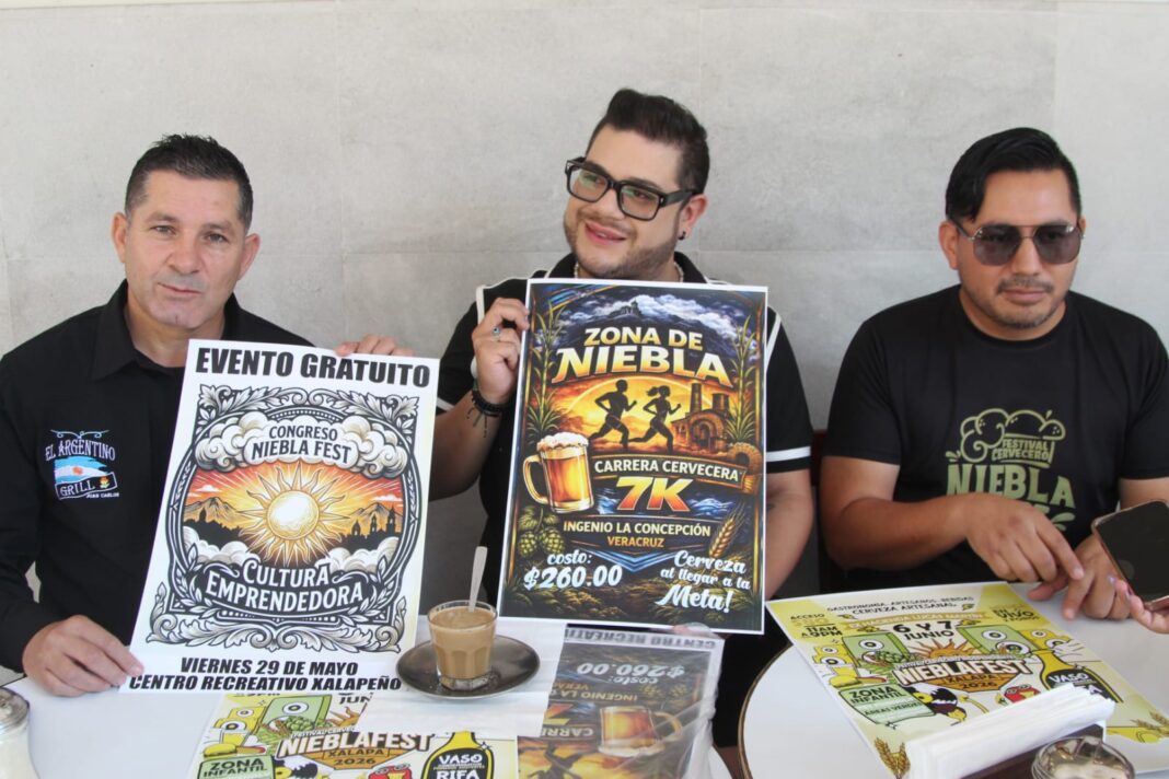 Cerveceros, gastronomía y deporte: alistan novena edición del Niebla Fest en Xalapa Cerveceros, gastronomía y deporte: alistan novena edición del Niebla Fest en Xalapa