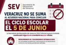 Veracruz mantendrá calendario escolar vigente; SEV descarta concluir clases el 5 de junio