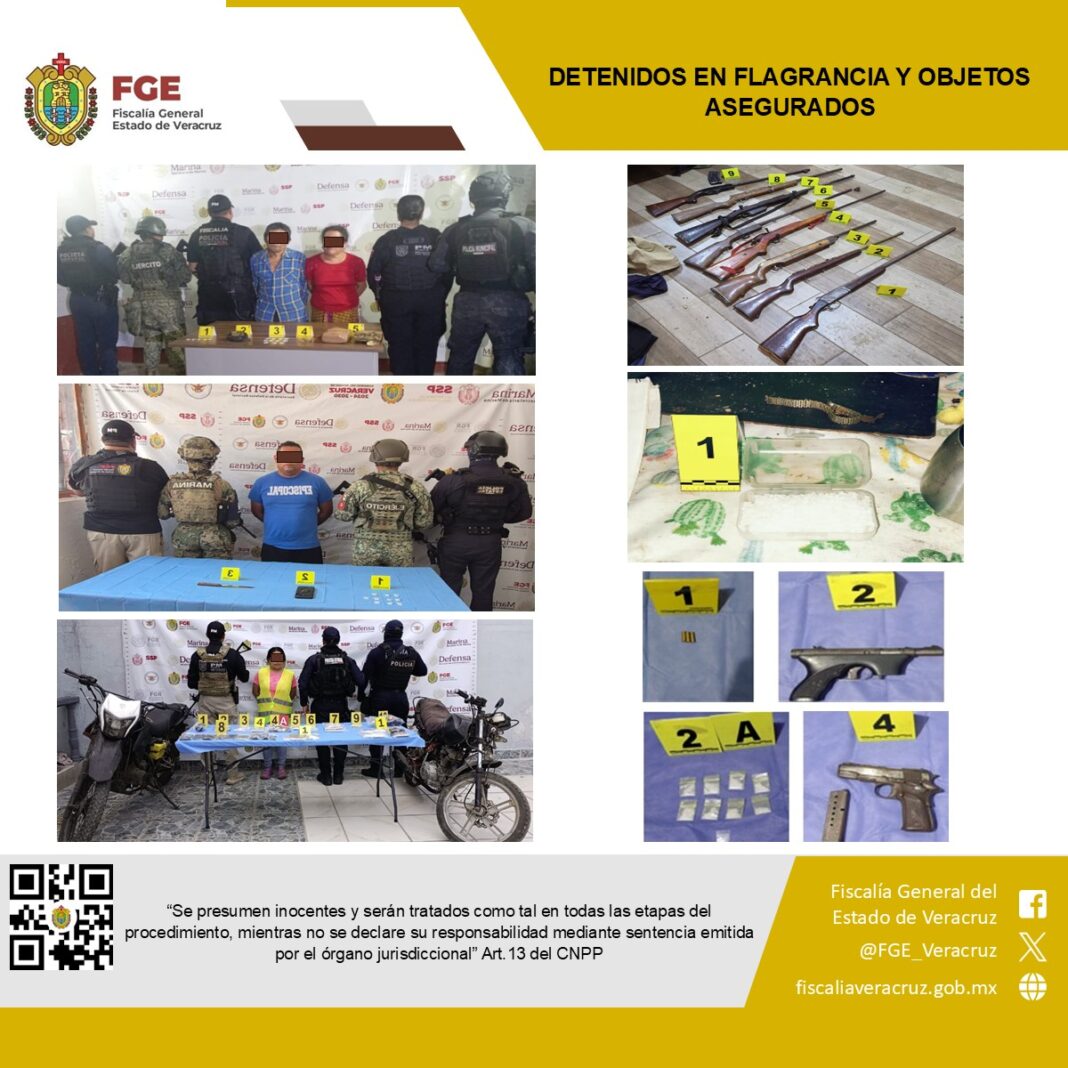 Cateos desarticulan focos de criminalidad en Veracruz; 41 detenidos tras 57 diligencias en 38 municipios Cateos desarticulan focos de criminalidad en Veracruz; 41 detenidos tras 57 diligencias en 38 municipios
