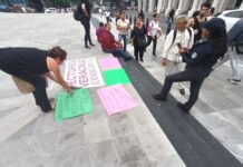 Trabajadores de Vectores se manifiestan en Xalapa; denuncian precariedad laboral