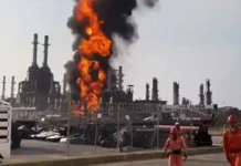 Fallece trabajador herido en incendio de la refinería de Salina Cruz