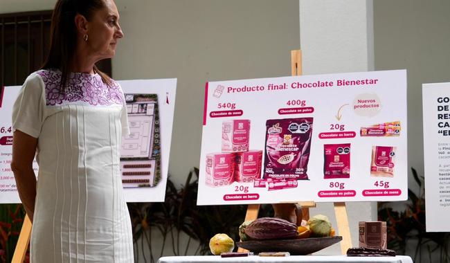 Presidenta anuncia proyecto “Precio justo para el cacao de Tabasco”; impulsará producción y exportación de Chocolate Bienestar Presidenta anuncia proyecto “Precio justo para el cacao de Tabasco”; impulsará producción y exportación de Chocolate Bienestar