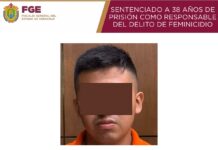 Condenan a 38 años de prisión a responsable de feminicidio en Papantla