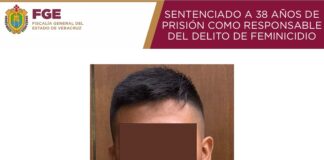 Condenan a 38 años de prisión a responsable de feminicidio en Papantla