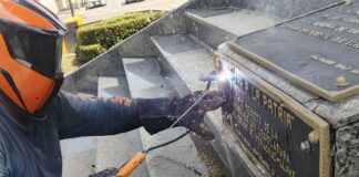 Inicia rehabilitación de Obelisco a los Héroes Caídos de 1914 tras intento de robo de la placa de bronce