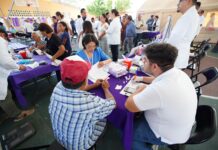 El IMMX llevó jornada integral de salud a Chiltoyac; colaboró personal del IMSS Bienestar y Sesver