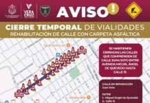 Ayuntamiento de Veracruz exhorta a tomar precauciones ante cierre vial en calle Juan Soto