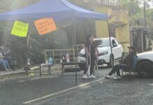 Vecinos mantienen bloqueo en Las Trancas-Coatepec; exigen que cumplan con reparación