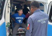 Ocho lesionados deja accidente de autobús en Lagos de Puente Moreno
