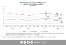 En un año, disminuye casi 10 puntos porcentuales la percepción de inseguridad en la ciudad de Veracruz