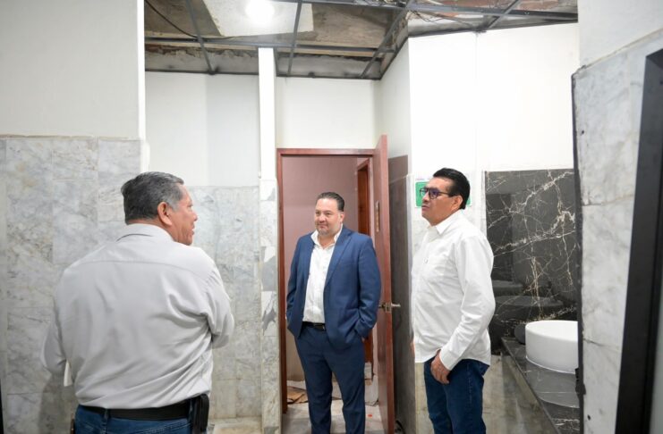 Supervisa presidente de la Jucopo trabajos de mantenimiento al inmueble del Congreso