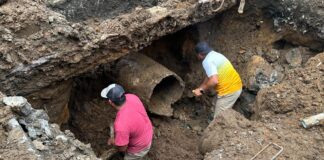 Restablece la CMAS el abasto de agua en colonias tras reparar línea de conducción