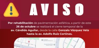 Inician este lunes trabajos de bacheo en Cándido Aguilar