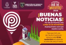 Suspende Ayuntamiento de Veracruz cobro de parquímetros este 2 de noviembre
