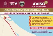 Transportistas marcharán este lunes en Veracruz; alertan por posibles cierres viales